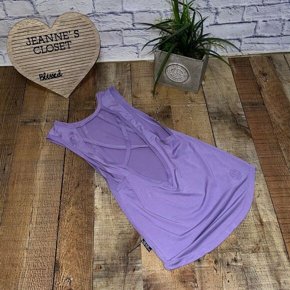 GOLD'S GYM purple tank top athletic active wear XS - Picture 10 of 11